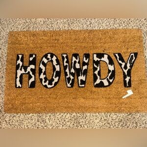 Howdy Coir Doormat